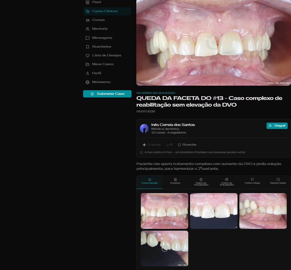 A clinical case in detail, with authorship and photographs