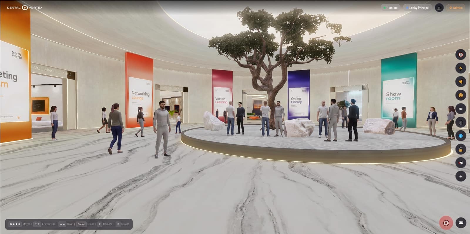 Lobby, the starting point for every space